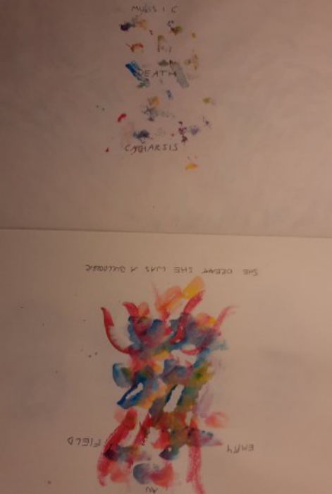 poster Death, Music, Catharsis (She Dreamt She Was a Bulldozer, She Dreamt She Was Alone in an Empty Field)&nbsp;&nbsp;(2021)